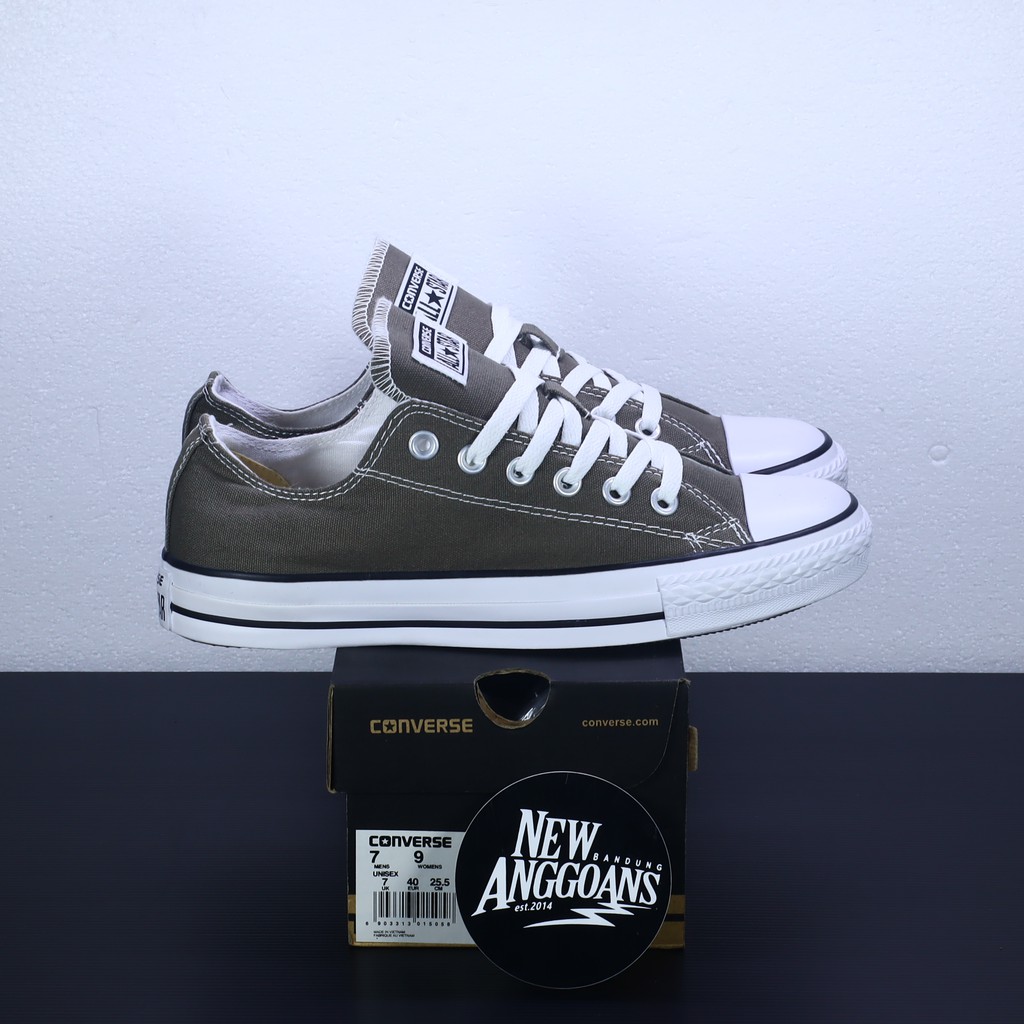 Sepatu Converse CT All Star Classic Grey Abu Abu White Putih Ox Low