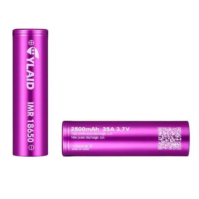 [BISA BAYAR DITEMPAT] Authentic Cylaid 18650 2500mAh 35A 3.7V Batre Vapor Baterai battery Kode 1164
