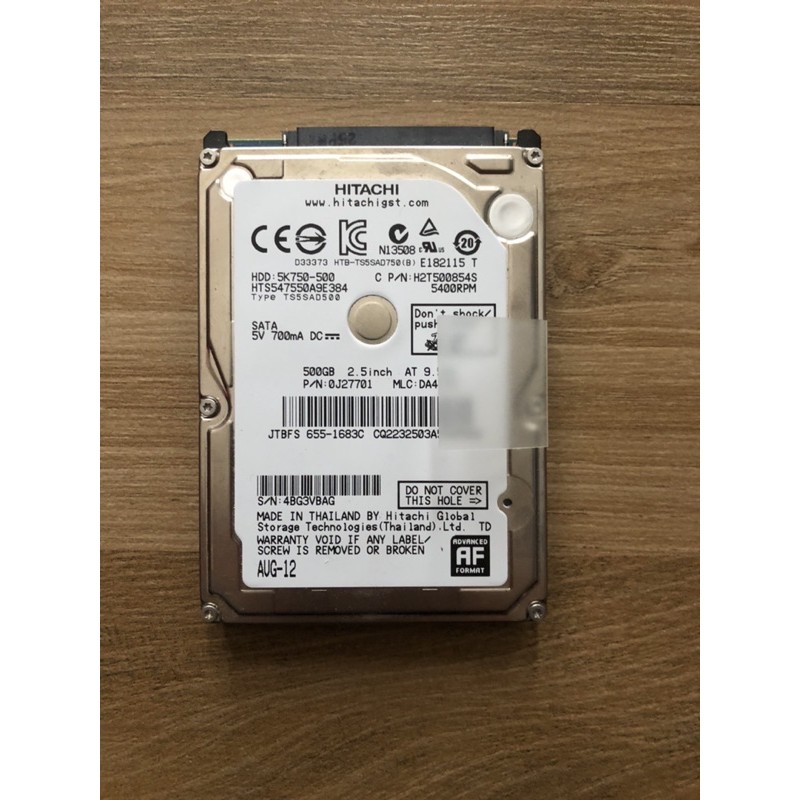 Harddisk 320GB - 500GB hitachi