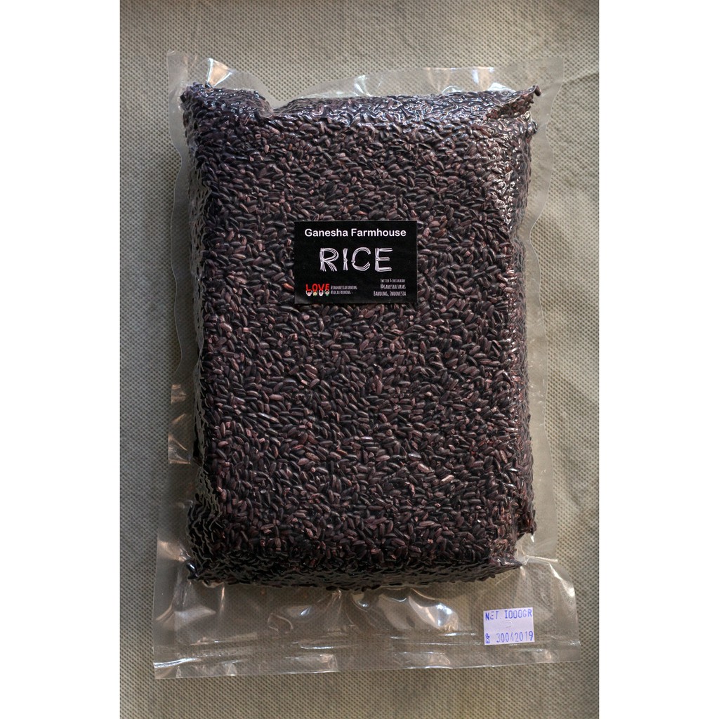

Beras Hitam Black Rice Ganesha Farmhouse 1000 gr