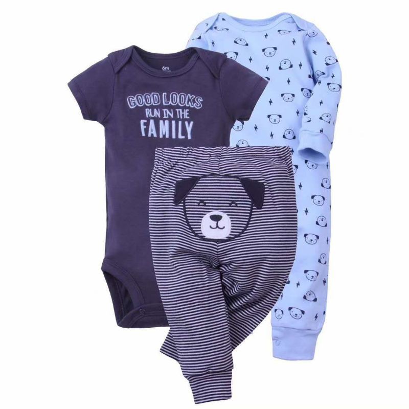 Carters Carter Original Set 3in1 Sleepsuit Jumper Long Pants / Setelan Baju Bayi Carter's Ori