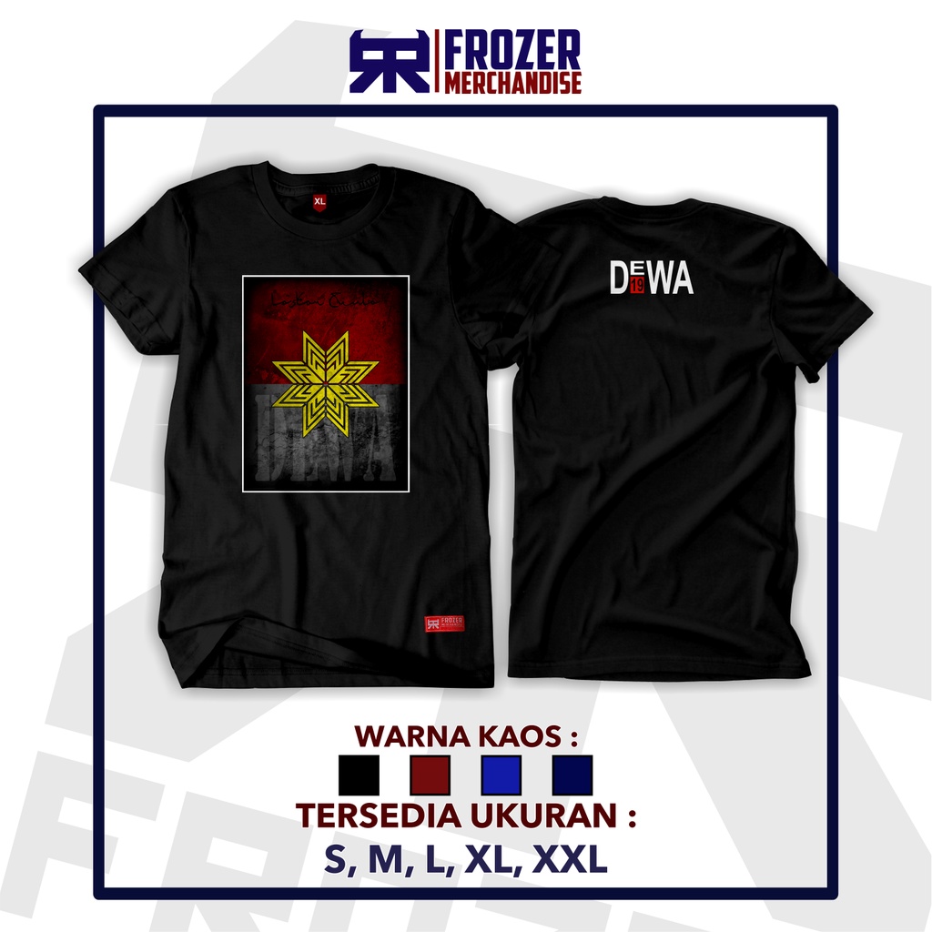 KAOS DEWA 19 ALBUM LASKAR CINTA | KAOS BALADEWA LASKAR CINTA | BAHAN KATUN KOMBED 30S SABLON DIGITAL