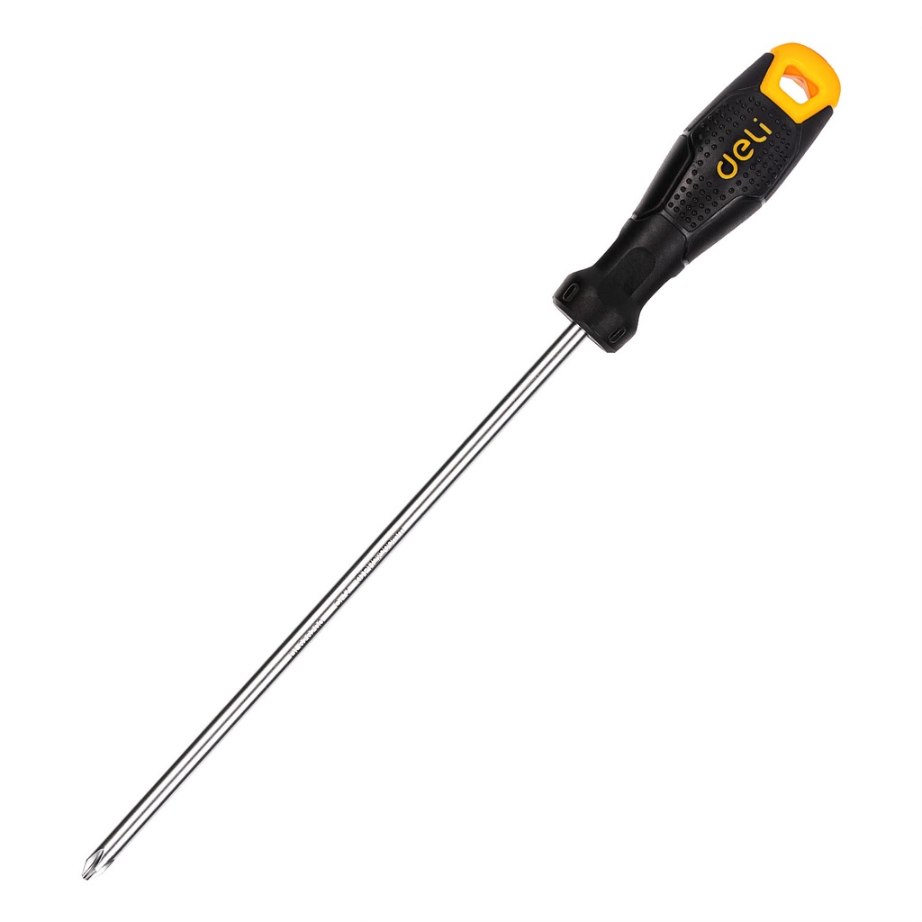 Deli Phillips Screwdriver  /Obeng Plus Minus PH2 6mmx200mm  Perkakas EDL626200X