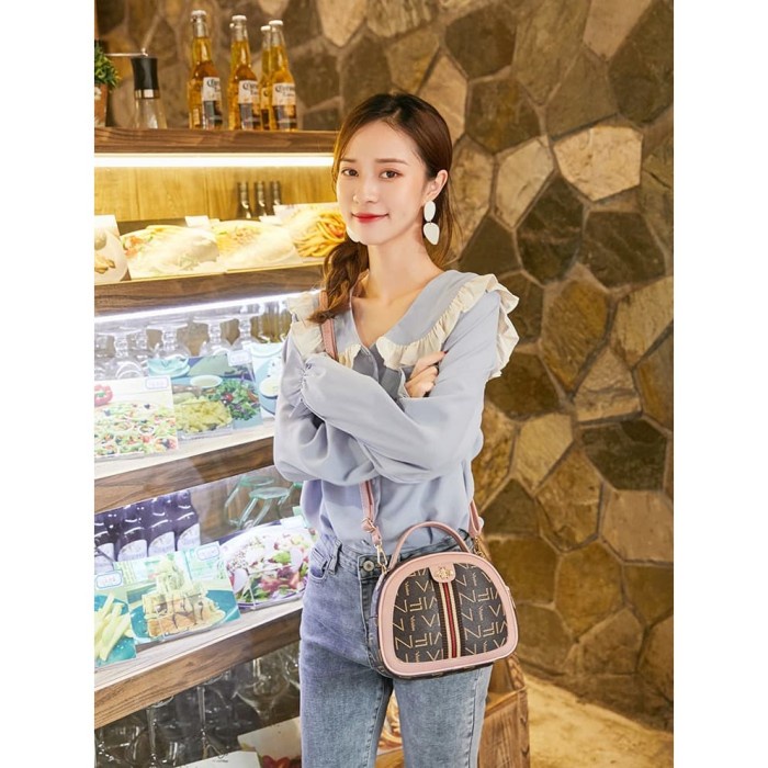 tas wanita TS119 Korea Vivi GD Bee Bag Women Sling Bag Tas Selempang Wanita - vivi pink tas bahu ter