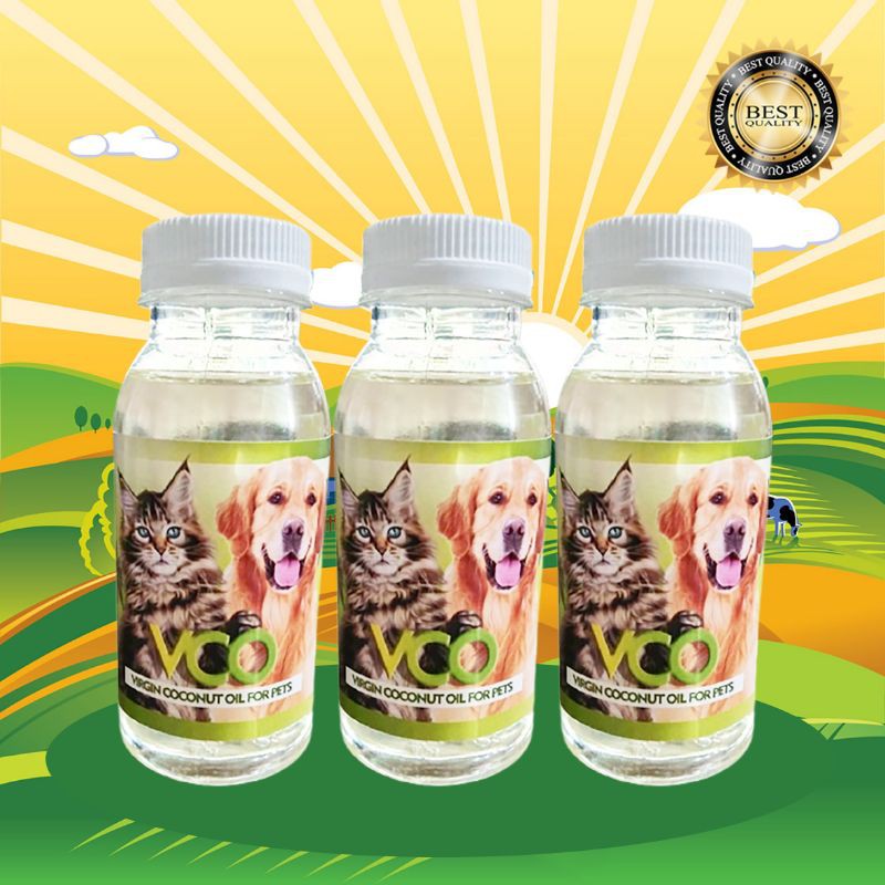 VCO BOTOL 100 - Obat Jamur Scabies Untuk Kucing Anjing Minyak VCO Virgin Coconut Oil 100 ml