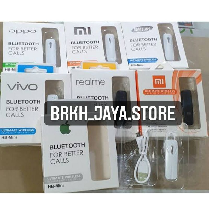 Headset Hedset Headfree Bluetooth wireless merk hp/ Hedset HP Telepon Merk Geser gambar