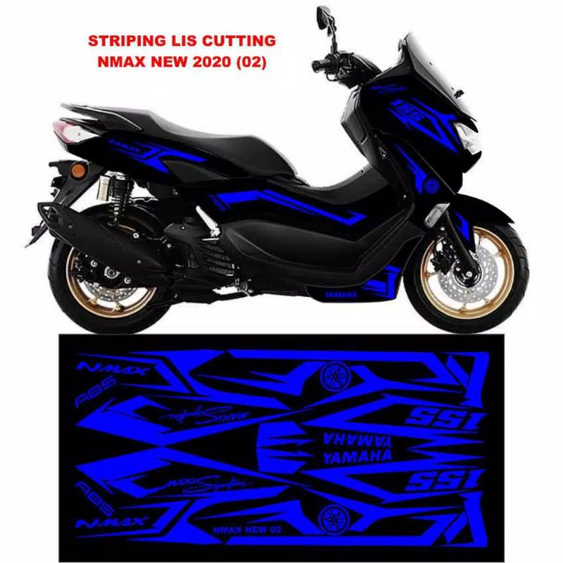 Striping Sticker cutting gold NMAX NEW 2020-2021 variasi 02 termurah