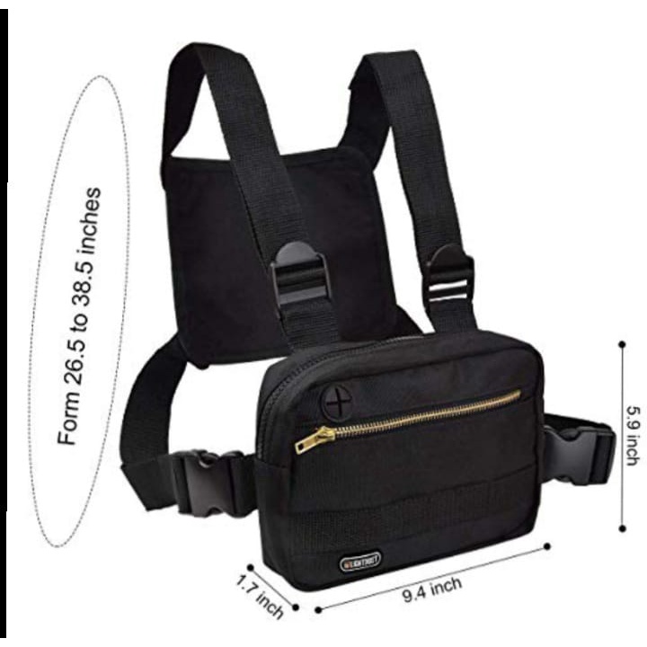 Tas dada Chest Bag pria tactical terbaru | Chest Bag Urban Tactical Terbaru - Chest bag Rig Selempang pria - tas wanita dada