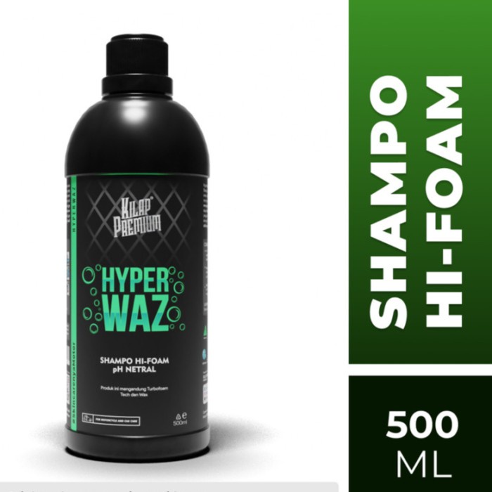 Kilap Premium - Hyperwaz Shampoo Motor dan Mobil Hi-Foam Ph-Balanced-1