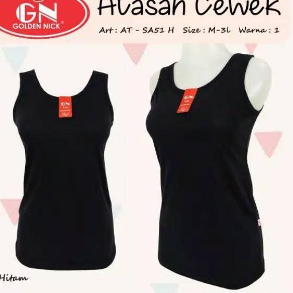 (KDGN) KAOS DALAM WANITA TANK TOP WANITA MEREK GOLDEN NICK TALI BESAR