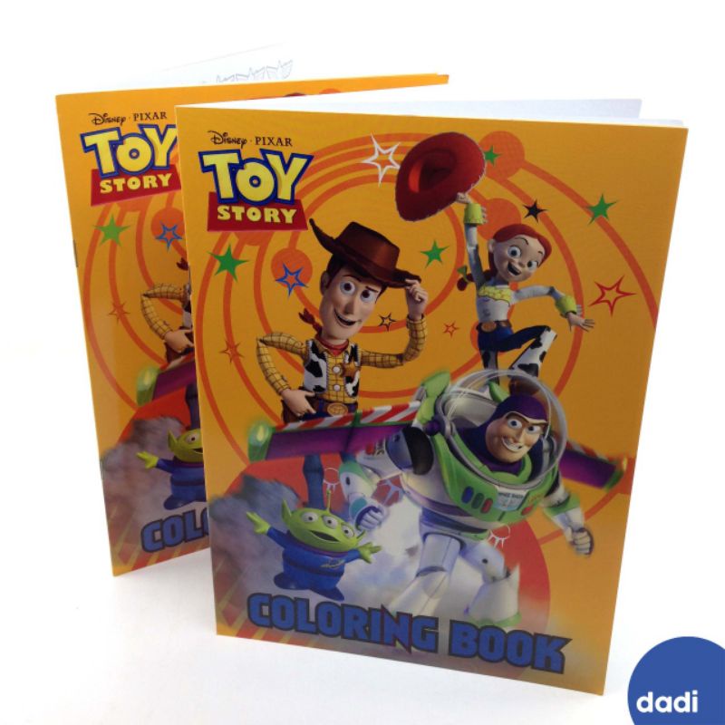 

Dadi - Toy Story Yellow Coloring Book Large / Buku Mewarnai / Buku Sticker