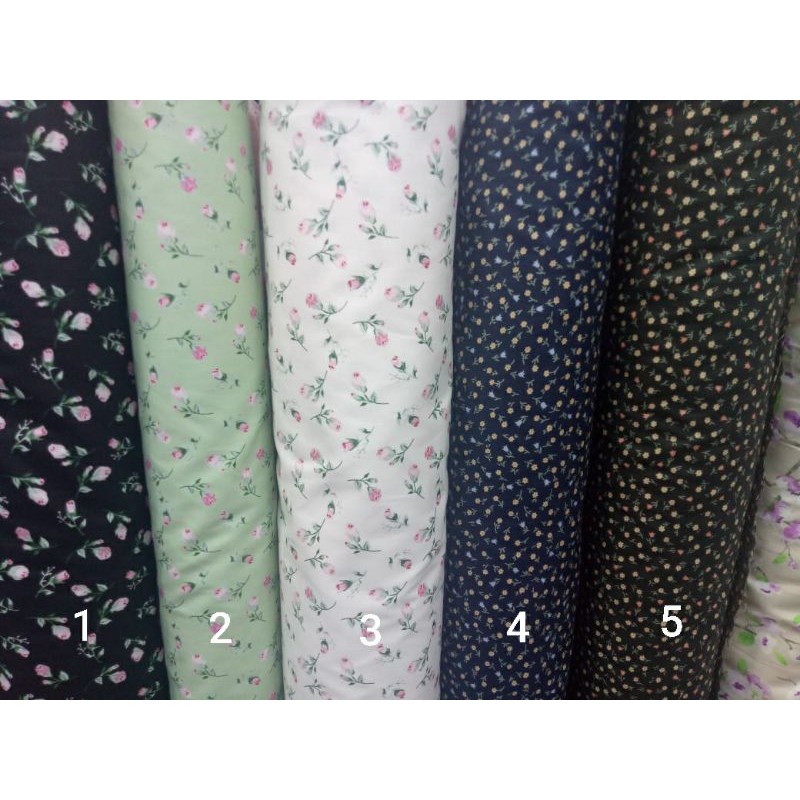 katun jepang motif bunga kecil