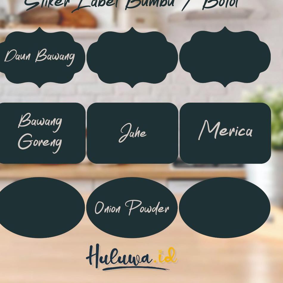 

SILAHKAN BELI!!! Stiker Label Bumbu Dapur /Organizer/ Pantry Waterproof + Spidol