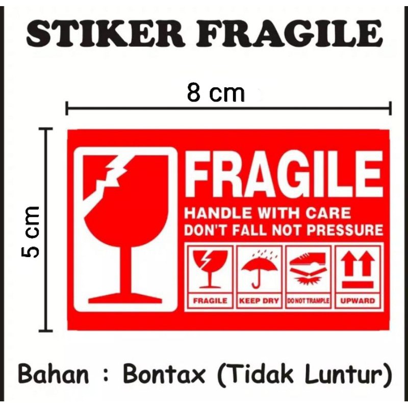

STICKER FRAGILE | STICKER LABEL JANGAN DIBANTING AWAS MUDAH PECAH