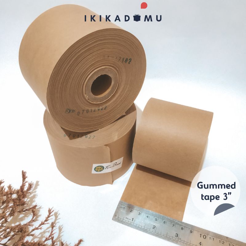 

Gummed tape 3" - Isolasi kertas kraft 3 inch /roll