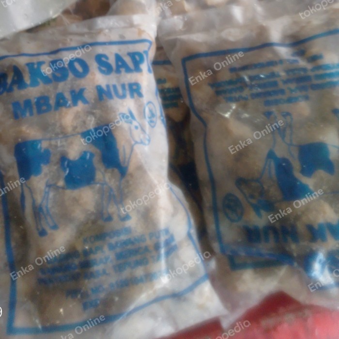 

bakso sapi cap mbak nur isi 25/50 pasar online makassar