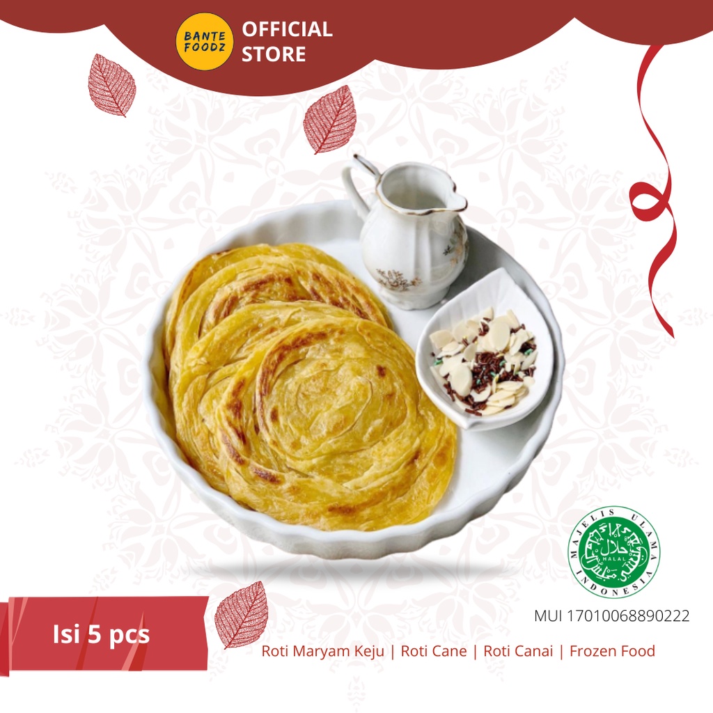 

Roti Maryam Keju Frozen / Roti Cane rasa Keju / Roti Canai Best Seller Keju by Bante Foodz