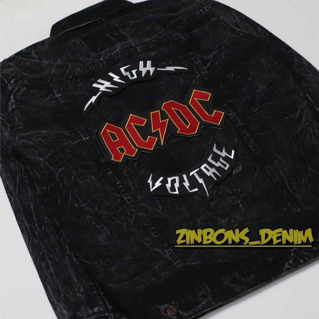 Backpatch back patch band ACDC patch bordir emblem