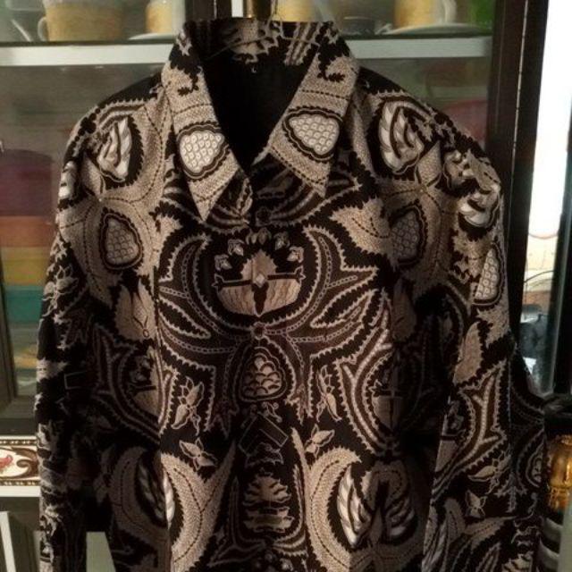 (1kg=4pcs) Kemeja Batik Lengan Panjang Batik Ori Nareswari Bimantara Batik Solo Seragam Batik