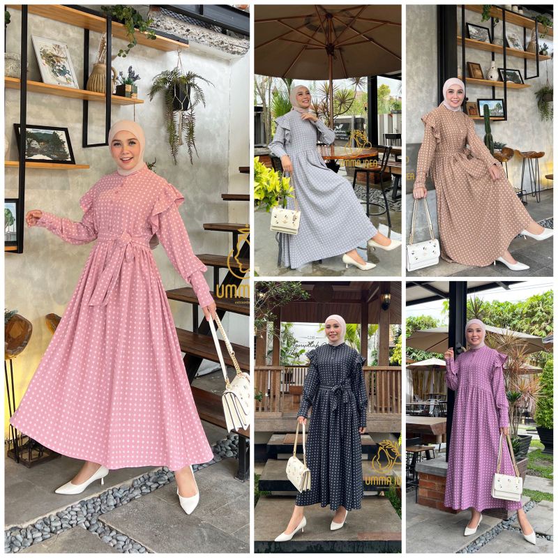 Lyla Midi Dress by umma idea - gamis termurah