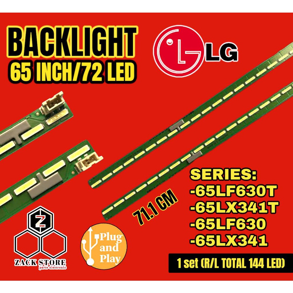 BACKLIGHT TV LG 65UH615T 65U600T 65UH680T 65UH600 65UH615 65UH680 LAMPU BL 65 INC