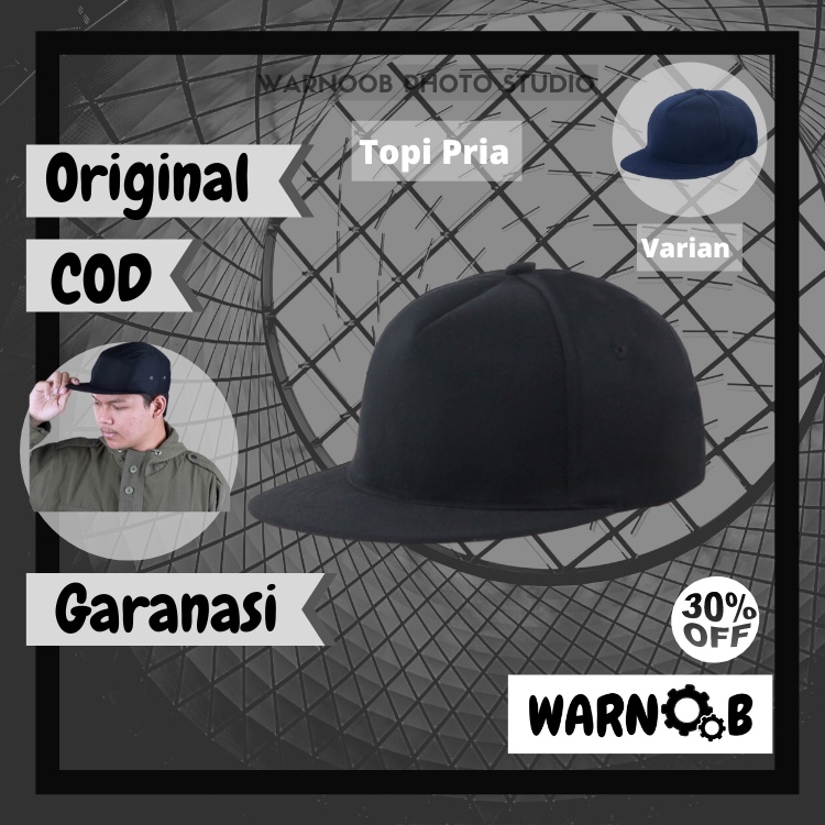 Topi Hitam Polos Baseball Polo Tumblr Plain Pria Wanita
