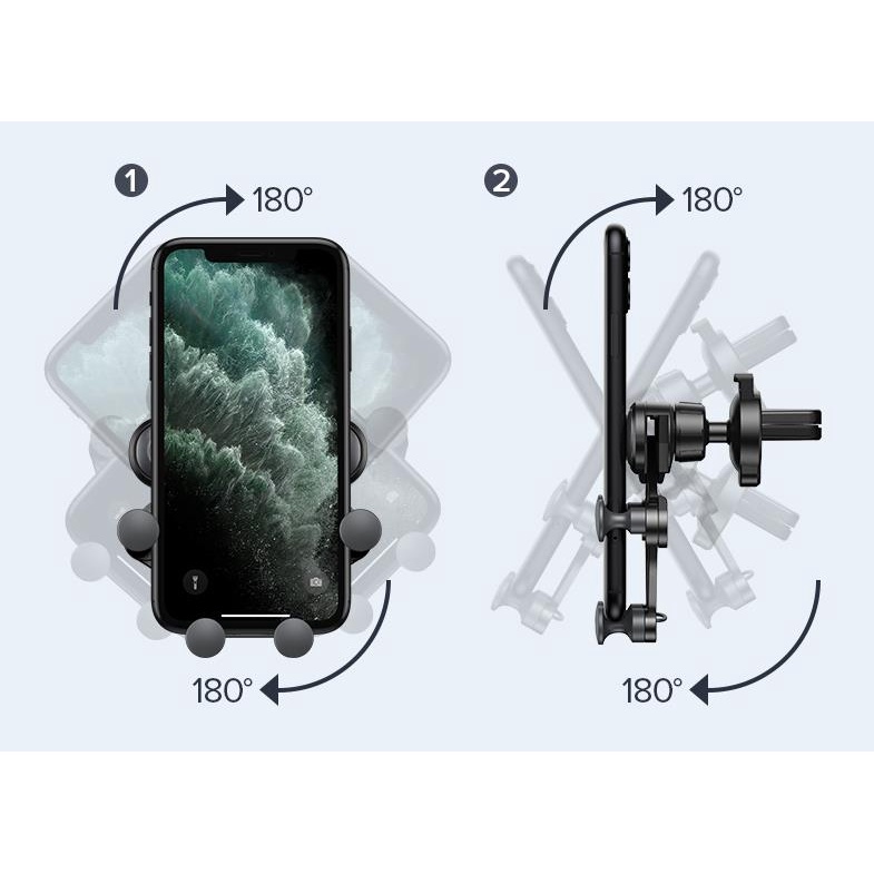 Bracket Klip Mount Ac Mobil / Motor Holder Handphone Universal Adjustable