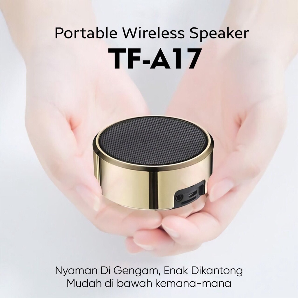 Speaker Bluetooh Mini A17 Wireless Portable Simplicity Series Material Aluminium Alloy ring + Abs Plastic Type TF-A17