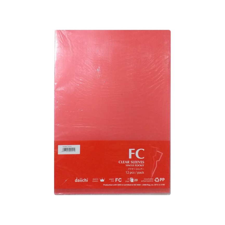 

Gramedia Kediri - DAIICHI DCS CLEAR SLEEVES FC 1 CLASSIC RED (12)