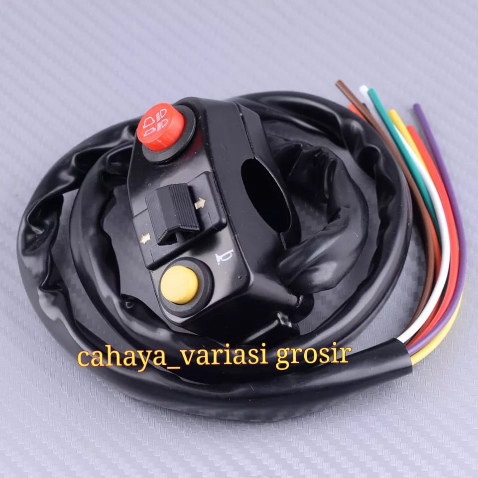 SAKLAR HOLDER KIRI TOMBOL SEIN,KLAKSON,DIM VARIASI TRAIL UNIVERSAL