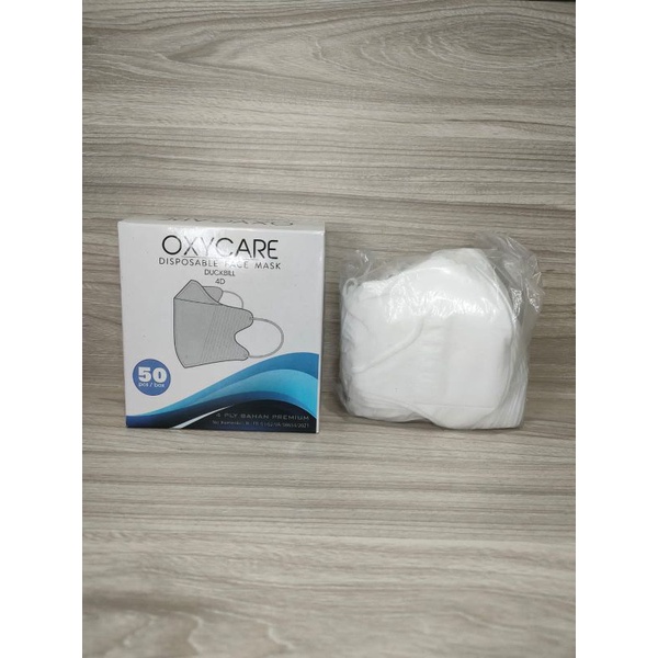 MASKER OXYCARE NEW DUCKBILL 4PLY ISI 50 PCS