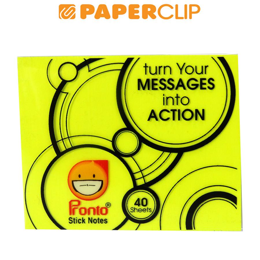 

STICK NOTE PRONTO 4050 FLUORESCENT YELLOW