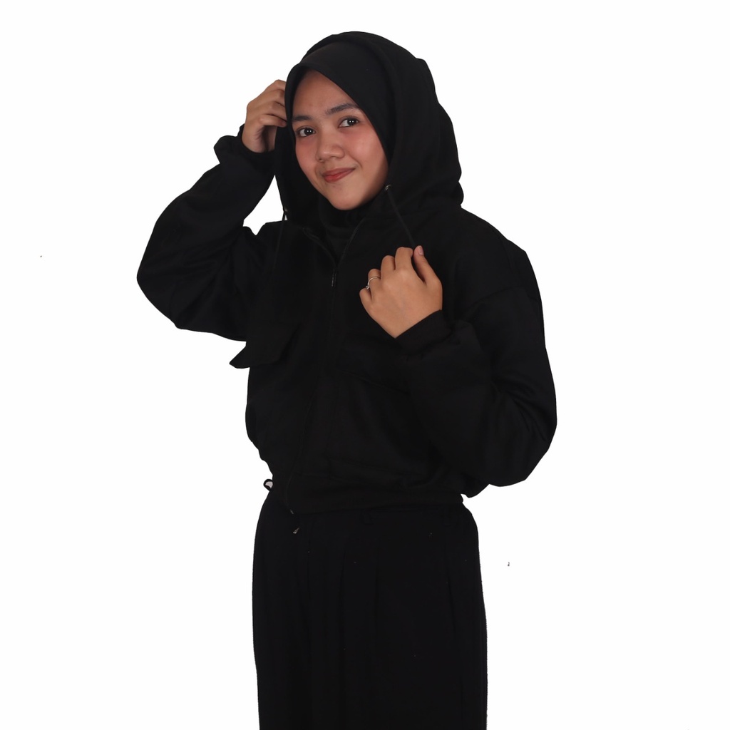 MVP - Zarra Crop Hoodie - Jaket Crop Hoodie Wanita