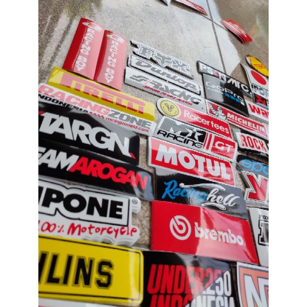 (COD)(NEW)STIKER RACING/STICER RACE NIGH/STICKER RACING SPONSOR gaya balap