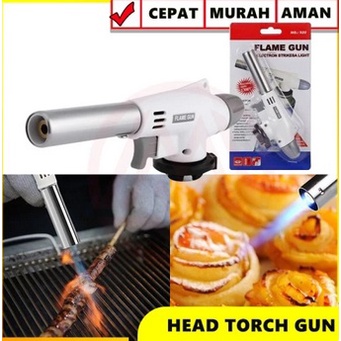 Kepala Gas Torch kaleng tabung Portable Flame Gun Las api Pemantik