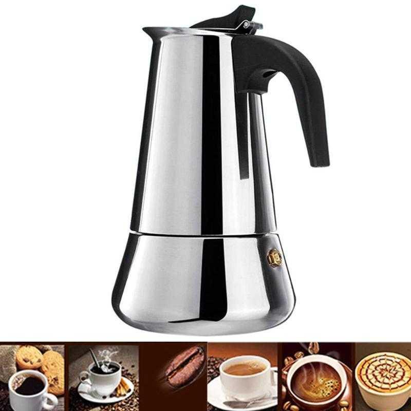 (BAYAR DITEMPAT) OneTwoCups Espresso Coffee Maker Moka Pot Teko Stovetop Filter - Z21