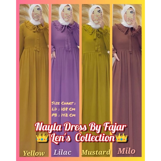Nayla Dress By Fajar Collection Original