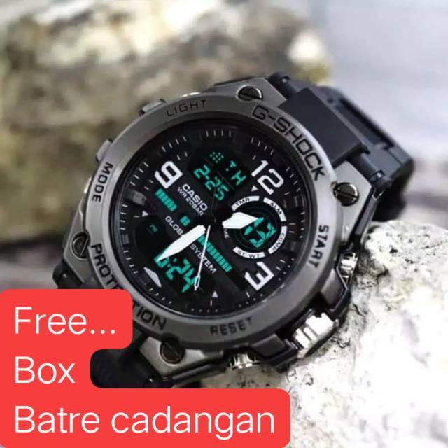 JAM TANGAN GSHOCK CASIO KEPALA BESI(FREE BOXDAN BATRE)