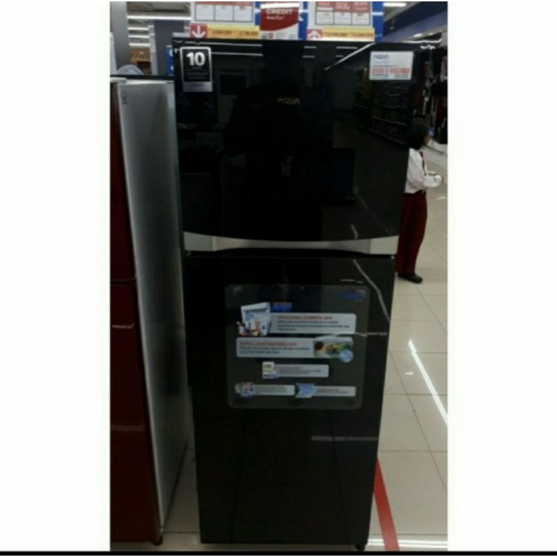 AQR-D275 Kulkas Aqua Japan Inverter 2 Pintu Tanpa Bunga Es