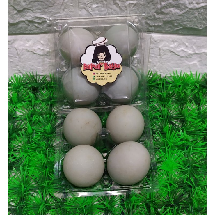 

Telur Bebek Asin Mentah/ Telur Bebek Asin Pack/ Isi 4butir