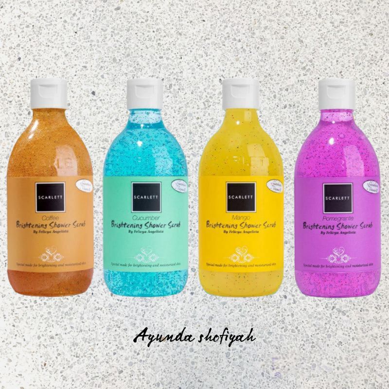 SCARLET Body Shower/sabun mandi cair/body scrub scarlet/sabun cair scarlet