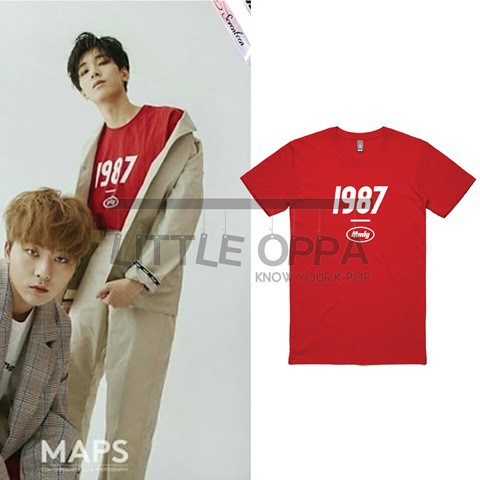 KAOS T-SHIRT IDOL FASHION SEVENTEEN WONWOO 1987 MMLG