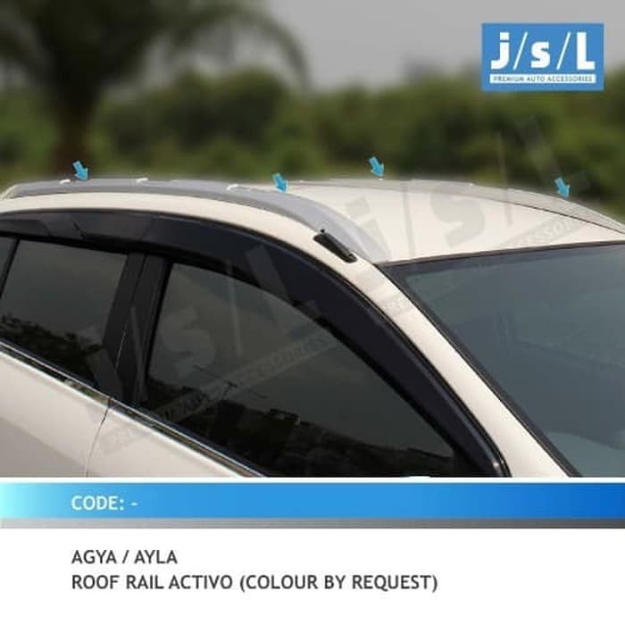 Roof Rail New AGYA 2017 model Activo Silver