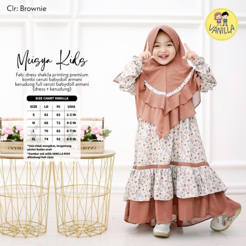 meisya kids gamis anak by vanilla