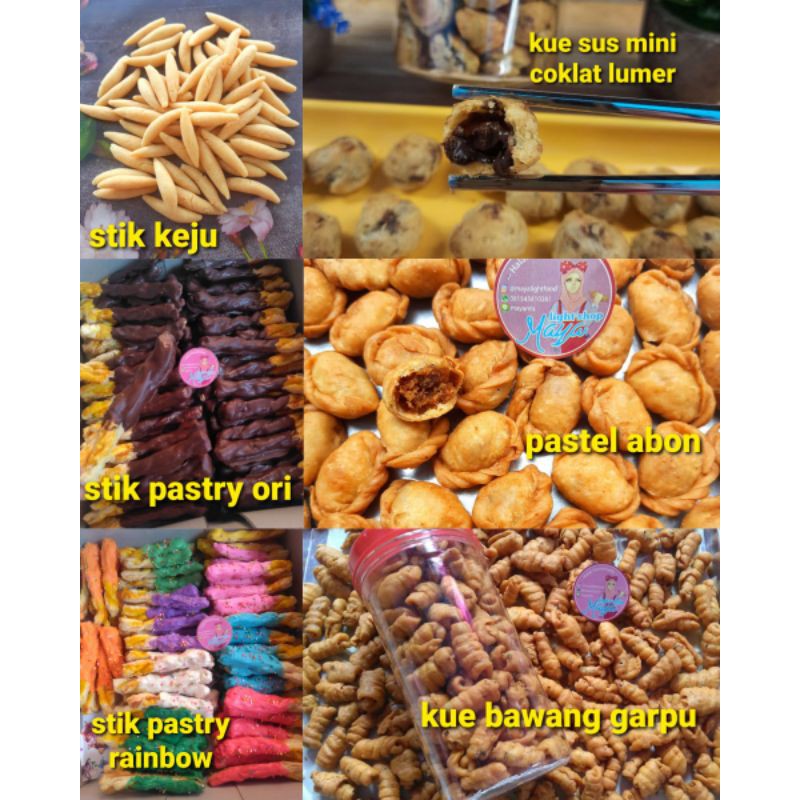 Pastel abon kue sus kering coklat kue bawang garpu stik keju kue gabus stick pastry coklat keripik snack