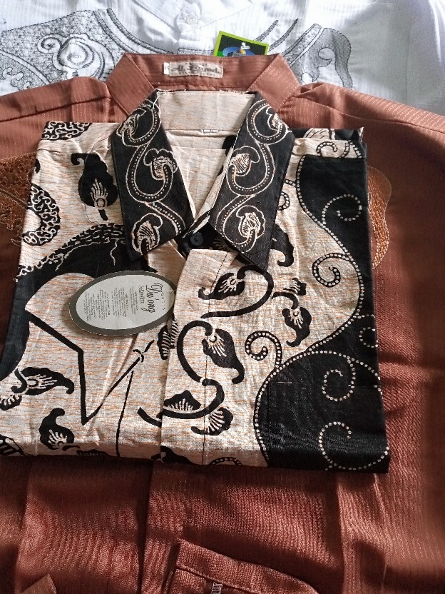 Batik Gamis Manggar Mas Pakaian Perempuan Baju Seragam Alkhalis