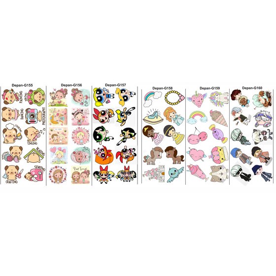 

Edible Stamp Stiker Makanan Edible Stiker Edible Image Edible Print Sticker Makanan G155-G160