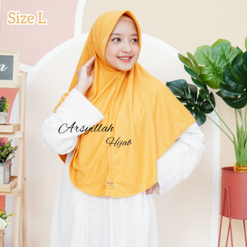 jilbab instan antem Sahira L ready 40 warna