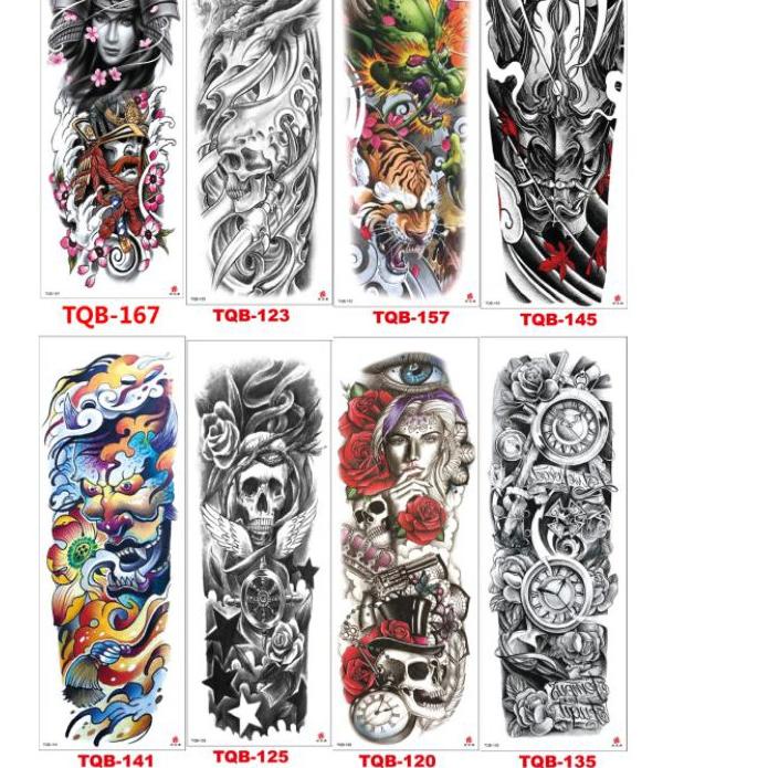 HOT SALE (rkd-597) Tatto temporary Full tangan GRATIS BUBLE WRAP MODEL TQB
