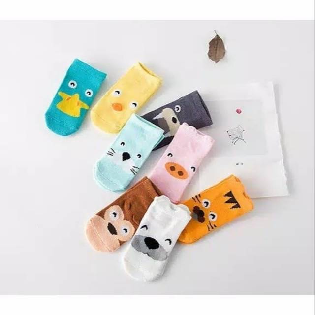 Kaos kaki socks sock baby kids toodler child karakter motif hewan binatang